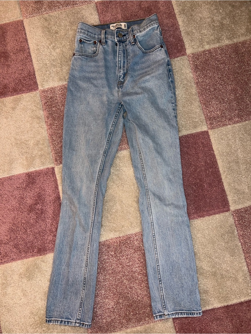 Abercrombie 90s slim straight high rise jeans